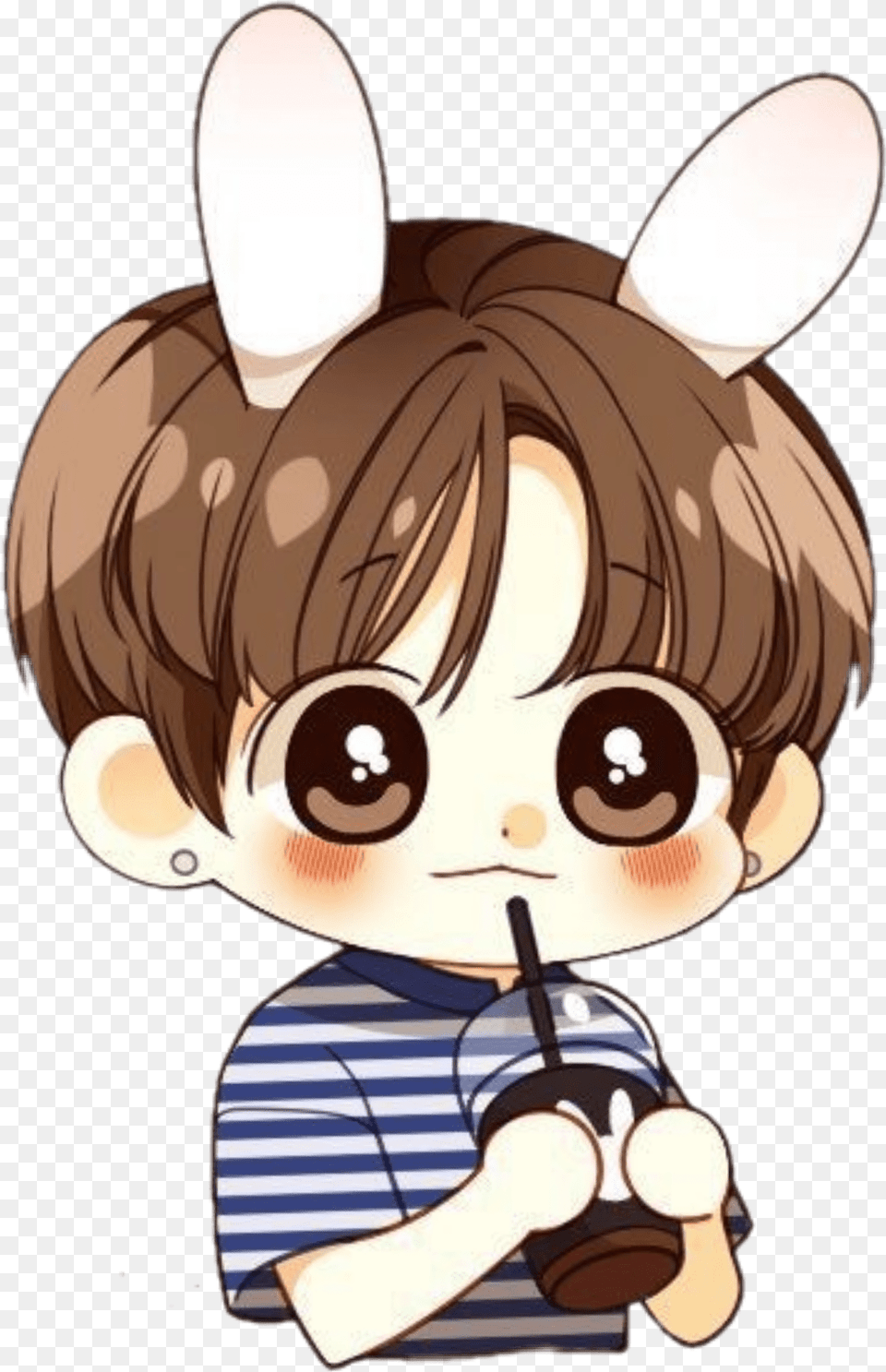 Jungkook Cute Kawaii Bts Chibi Easy Chibi Bts Drawings, Book, Comics, Publication, Baby Png Image