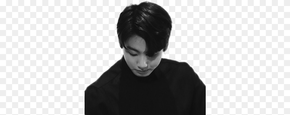 Jungkook Looks Nice In Black Clipart Library Download Jungkook Black, Adult, Face, Head, Male Free Transparent Png