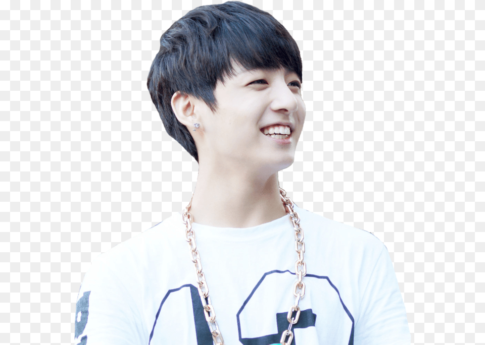 Jungkook Transparent And Bts Bts Jungkook Transparent Black Hair, Accessories, Necklace, Jewelry, Boy Free Png Download