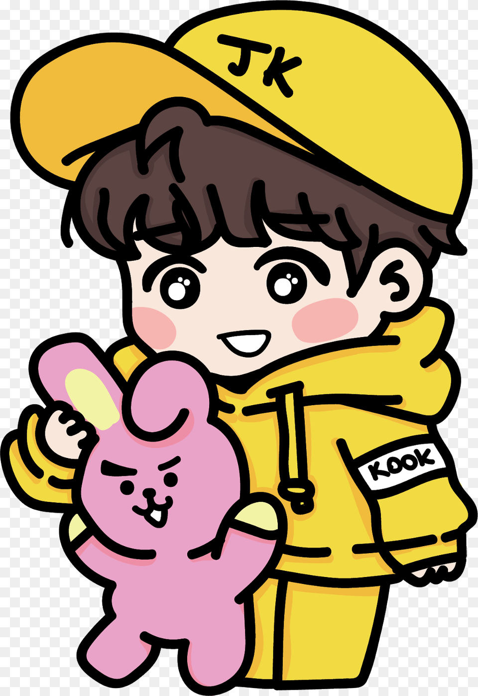 Jungkookfreetoedit Taehyung Chibi Bts Fanart Bts And Bt21 Fanart, Baby, Clothing, Coat, Person Free Transparent Png