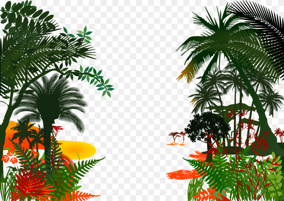 Jungle, Vegetation, Plant, Summer, Outdoors Free Png