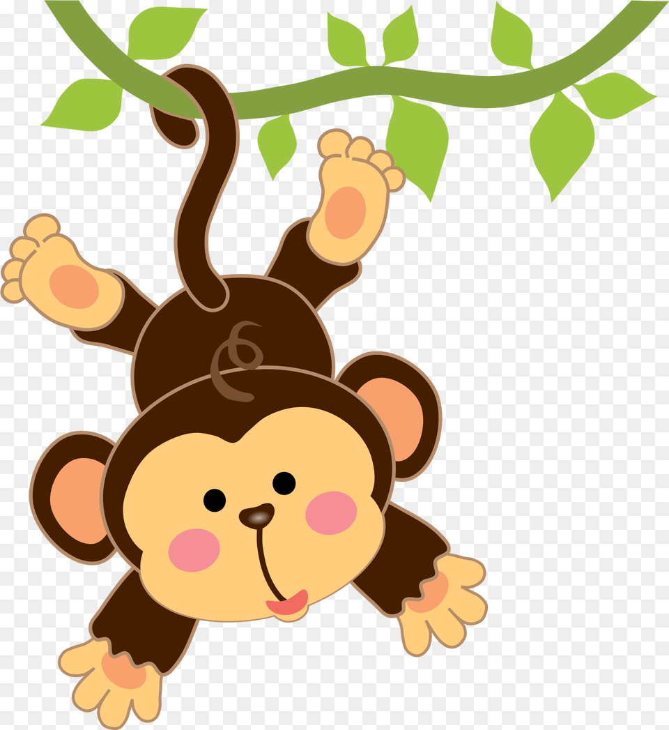 Jungle Animals Clipart Safari Monkey Clipart, Cartoon Free Png Download