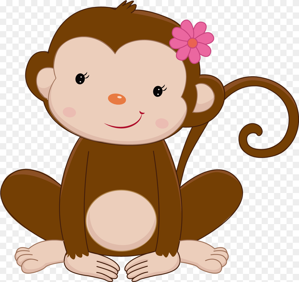 Jungle Animals Cute Monkey Clipart, Cartoon, Nature, Outdoors, Snow Free Png