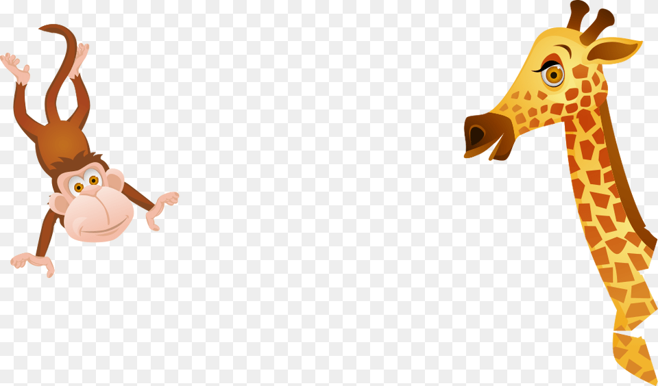 Jungle Animals Frame, Baby, Person, Animal, Giraffe Free Png