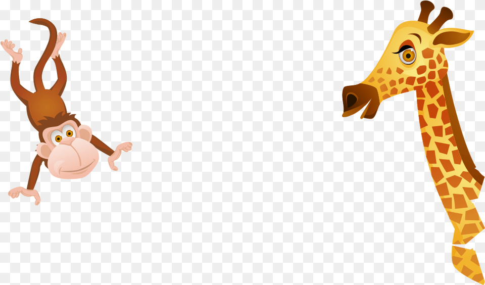 Jungle Animals Frame Animales De La Selva Jirafa, Animal, Giraffe, Mammal, Wildlife Free Transparent Png