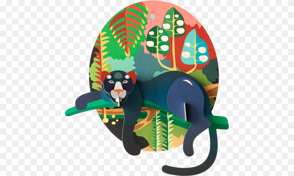 Jungle Animals Plaque Studio Roof Totem Jungle Puma, Animal Free Png Download