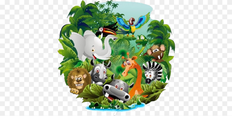 Jungle Animals To Copy Cool Jungle Animals Cartton, Outdoors, Vegetation, Nature, Plant Free Png