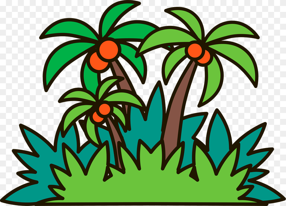 Jungle Clipart, Vegetation, Tree, Plant, Outdoors Png Image