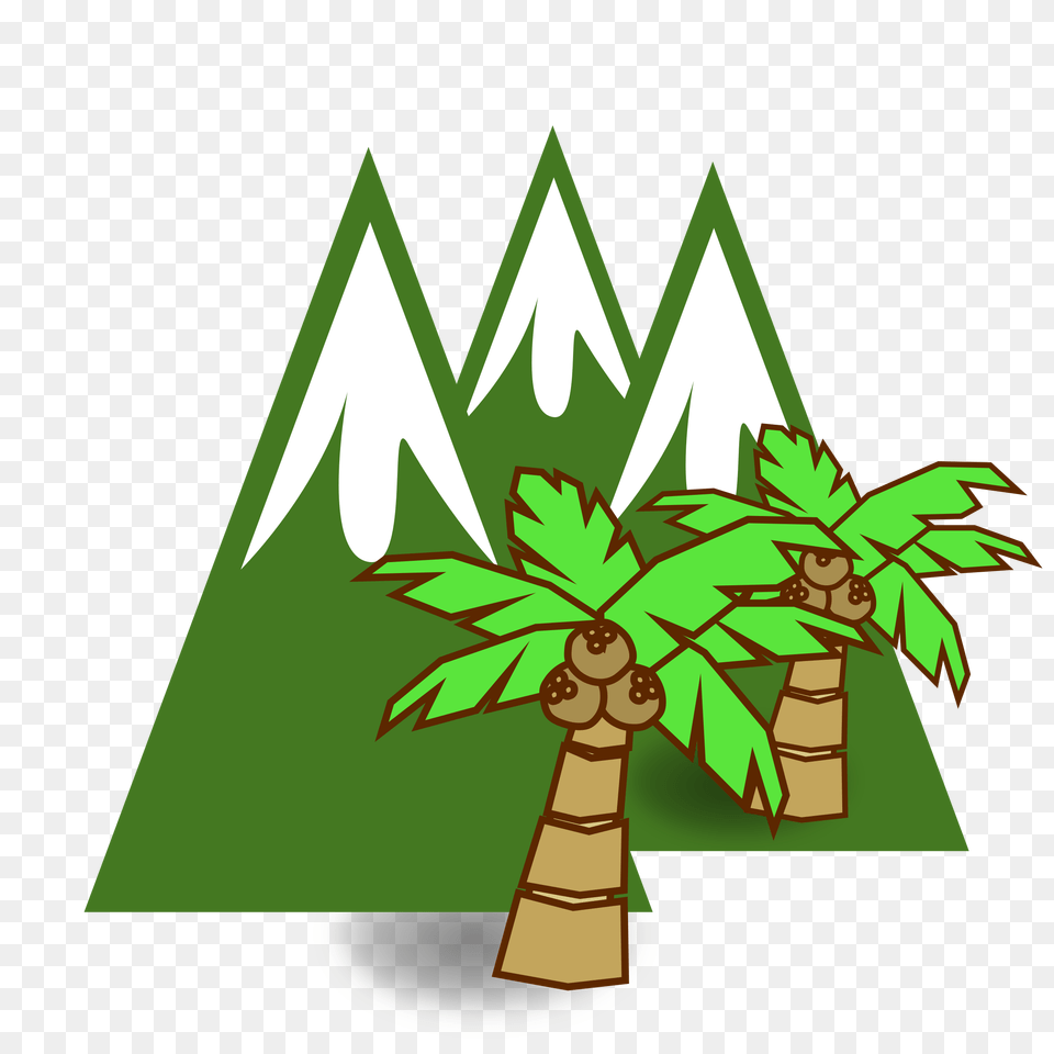 Jungle Mountains Icons, Green, Leaf, Plant, Tree Free Png Download
