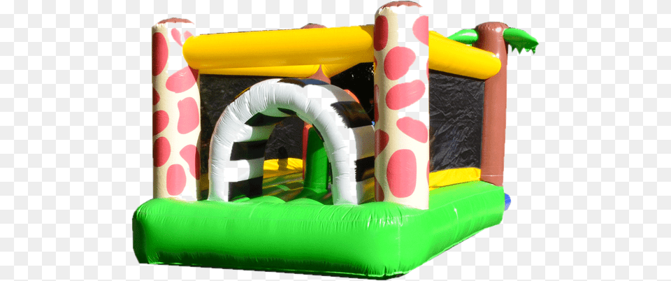 Jungle Obstacle Water Slide Jumporange Amazing Jungle Water Fall Bounce House, Inflatable, Play Area Png Image