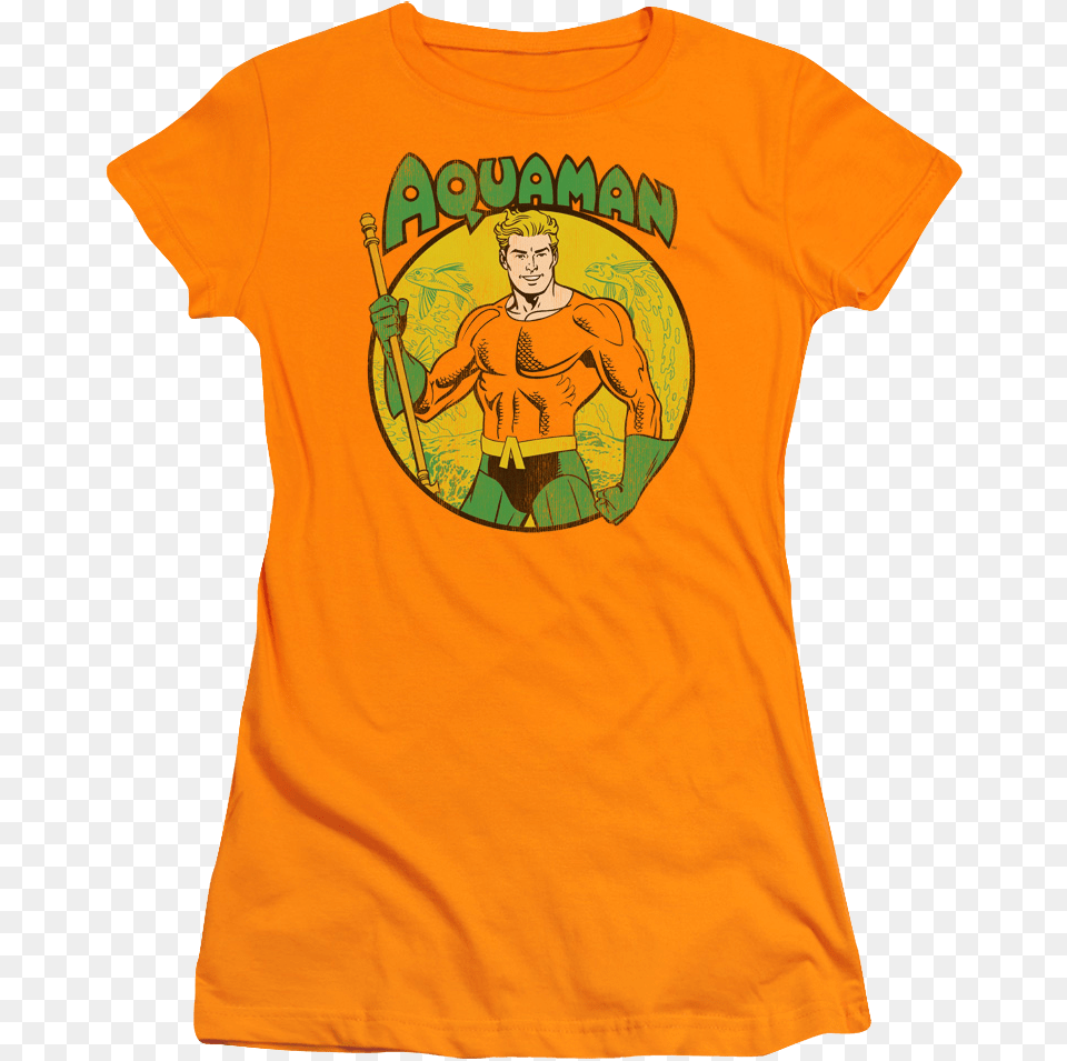 Junior Circle Aquaman Shirt Aquaman, Clothing, T-shirt, Adult, Male Free Transparent Png