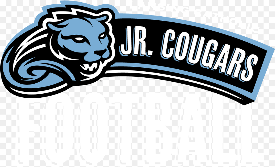 Junior Cougar Football Lansing Catholic Central Cougars, Logo, Face, Head, Person Png
