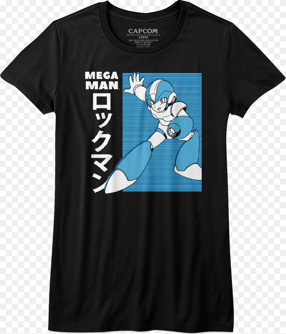 Junior Japanese Mega Man Shirt Gonna Need A Bigger Boat T Shirts, Clothing, T-shirt, Baby, Person Png Image