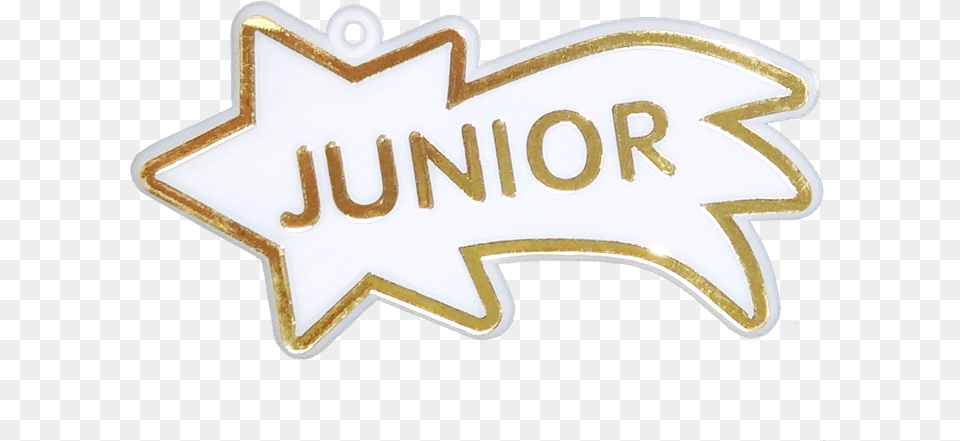 Junior Shooting Star 3 White Gold 12 Pc Pkg Automotive Decal, Logo, Badge, Symbol Png
