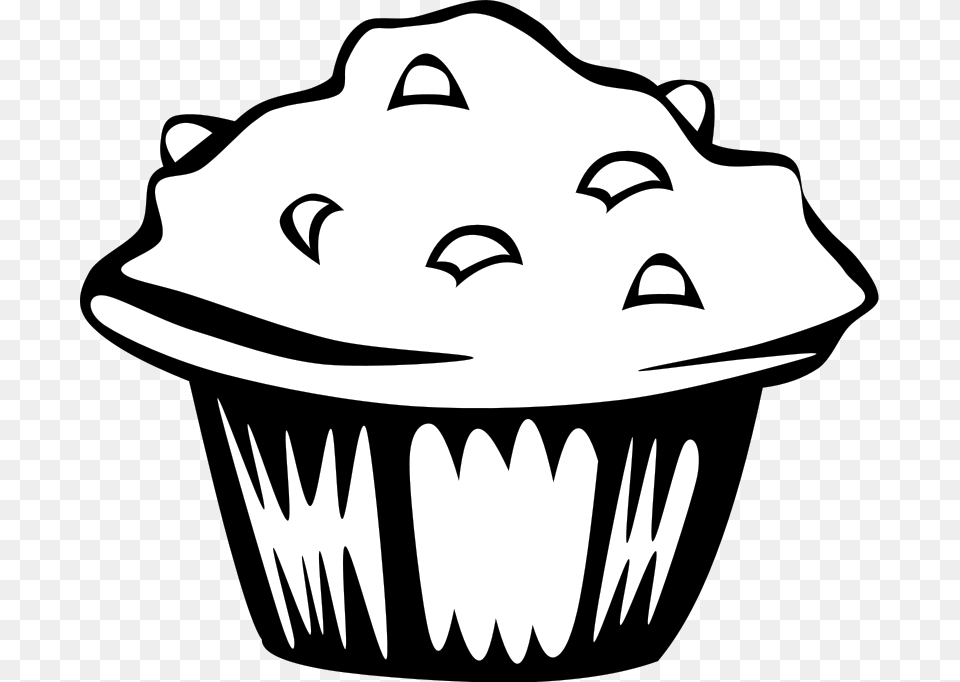 Junk Food Coloring Pages, Cake, Cream, Cupcake, Dessert Free Png Download