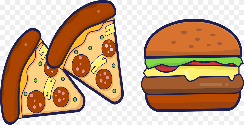 Junk Food Food Clipart, Burger, Plant, Lawn Mower, Lawn Free Png Download