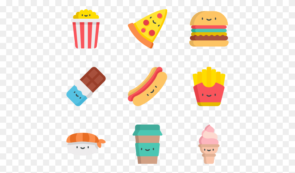 Junk Food Icon Packs, Cream, Dessert, Ice Cream, Banana Png Image