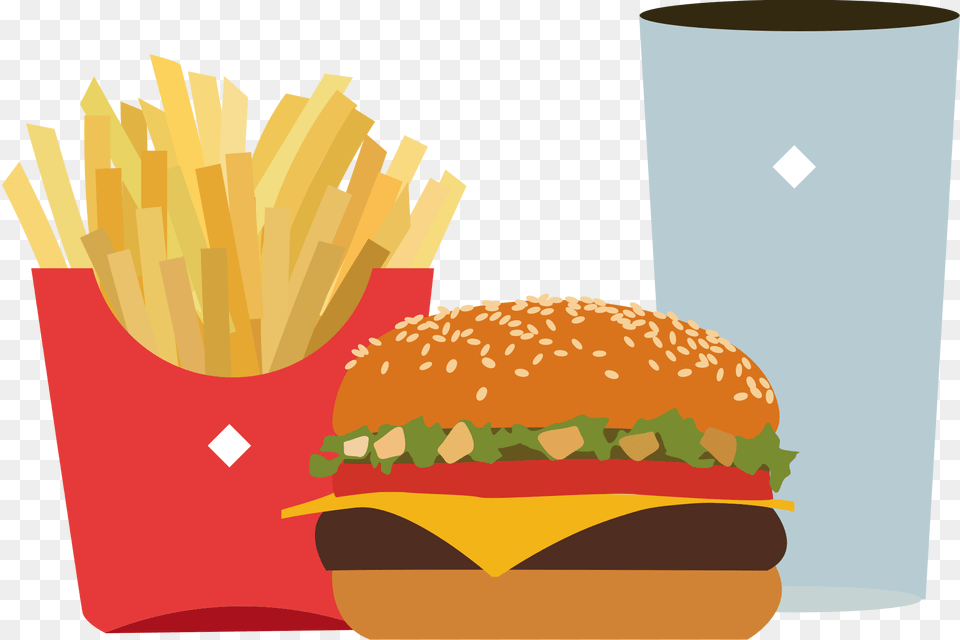 Junk Food Junkfood, Burger, Fries Free Transparent Png
