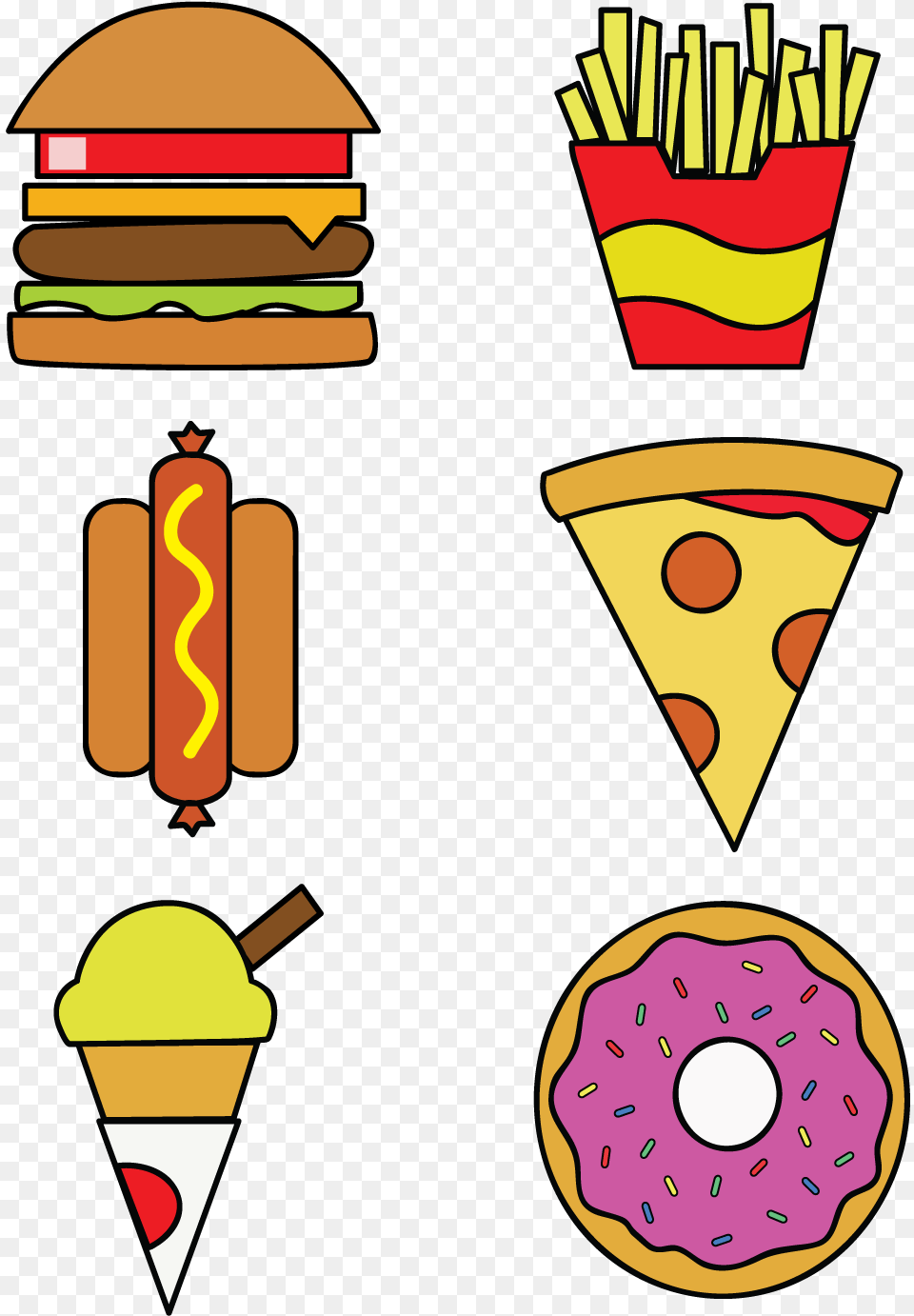 Junk Food Vector, Cream, Dessert, Ice Cream Free Png Download