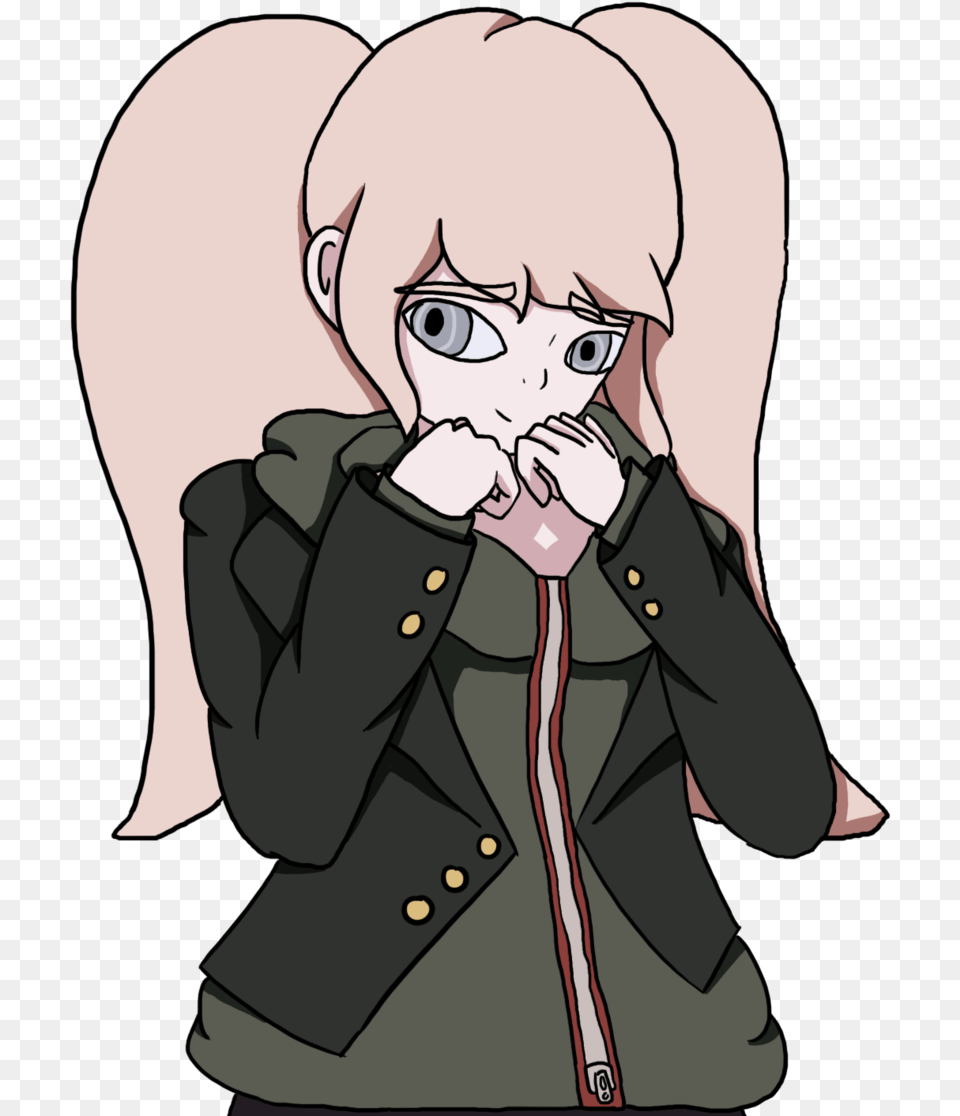 Junko Enoshima Wearing Naegis Jacket For Otakugal201 Cartoon, Book, Comics, Publication, Baby Free Png Download