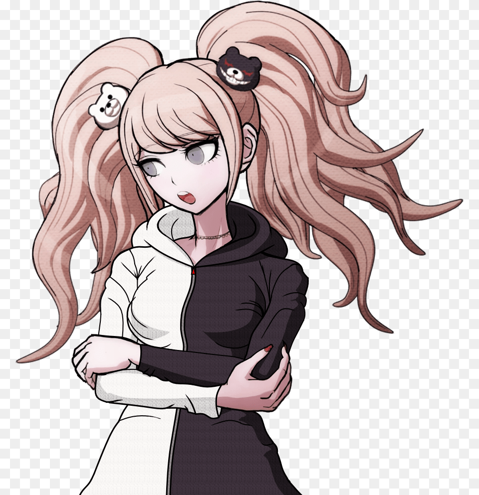 Junko In A Monokuma Themed Hoodie For Anonhope You Junko Enoshima Sprites, Book, Comics, Publication, Baby Free Transparent Png