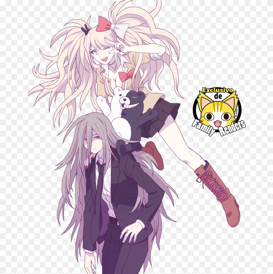 Junko Izuru Junko And Human Monokuma, Book, Comics, Publication, Manga Png Image