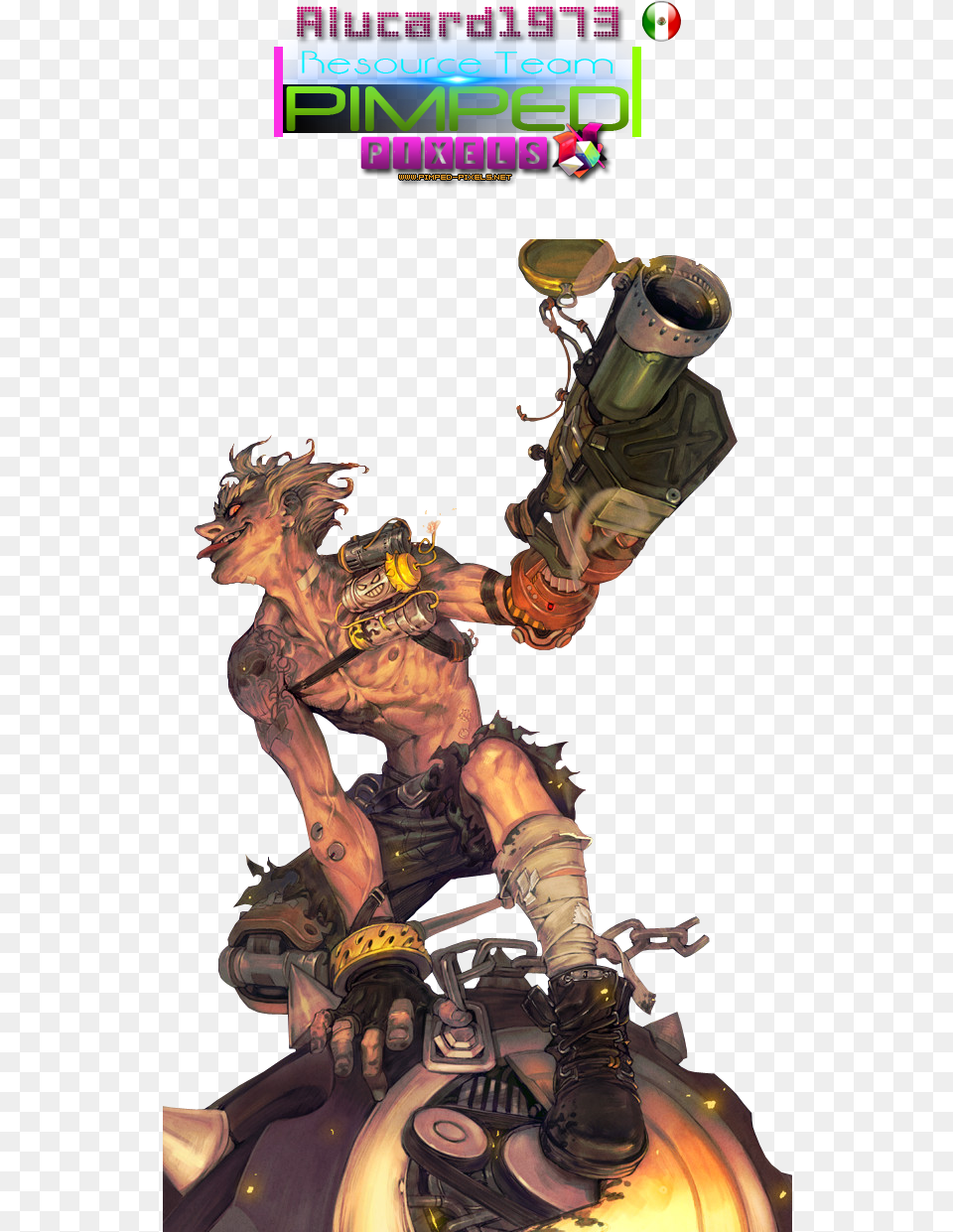 Junkrat Overwatch Fan Art Junkrat, Adult, Person, Man, Male Free Transparent Png