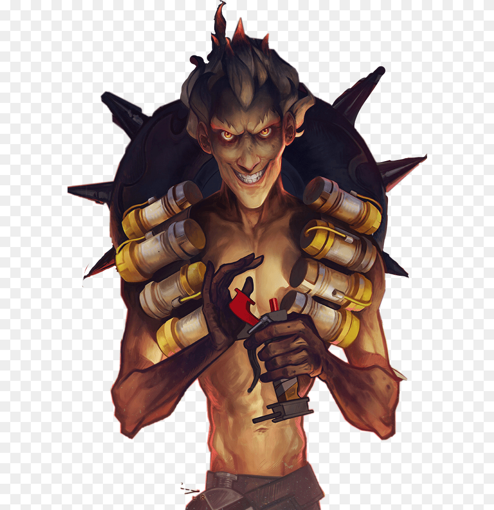 Junkrat Overwatch Freetoedit, Person, Face, Head, Body Part Png Image