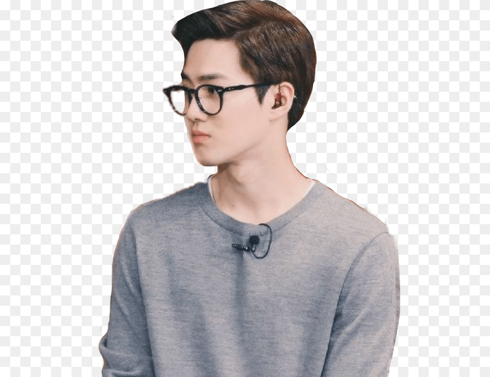 Junmyeon Exo Kimjunmyeon Suho Junmyeon Exo, Accessories, Glasses, Pendant, Portrait Free Transparent Png