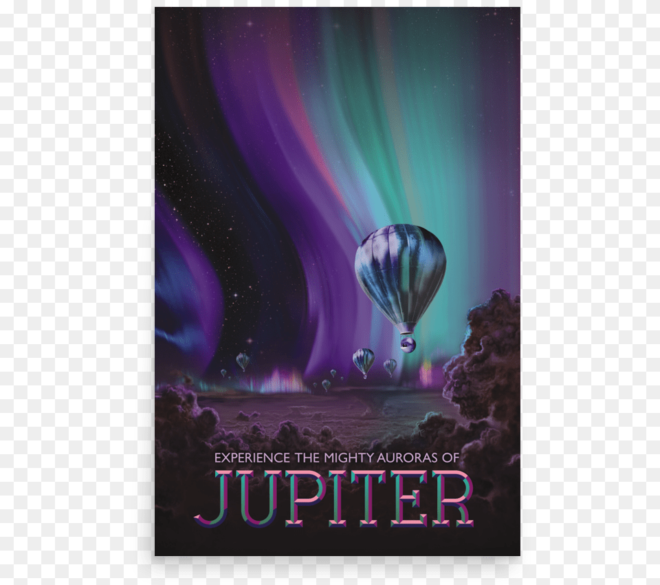 Jupiter Nasa Visions Of The Future Nasa Space Poster Jupiter, Nature, Night, Outdoors, Balloon Png Image