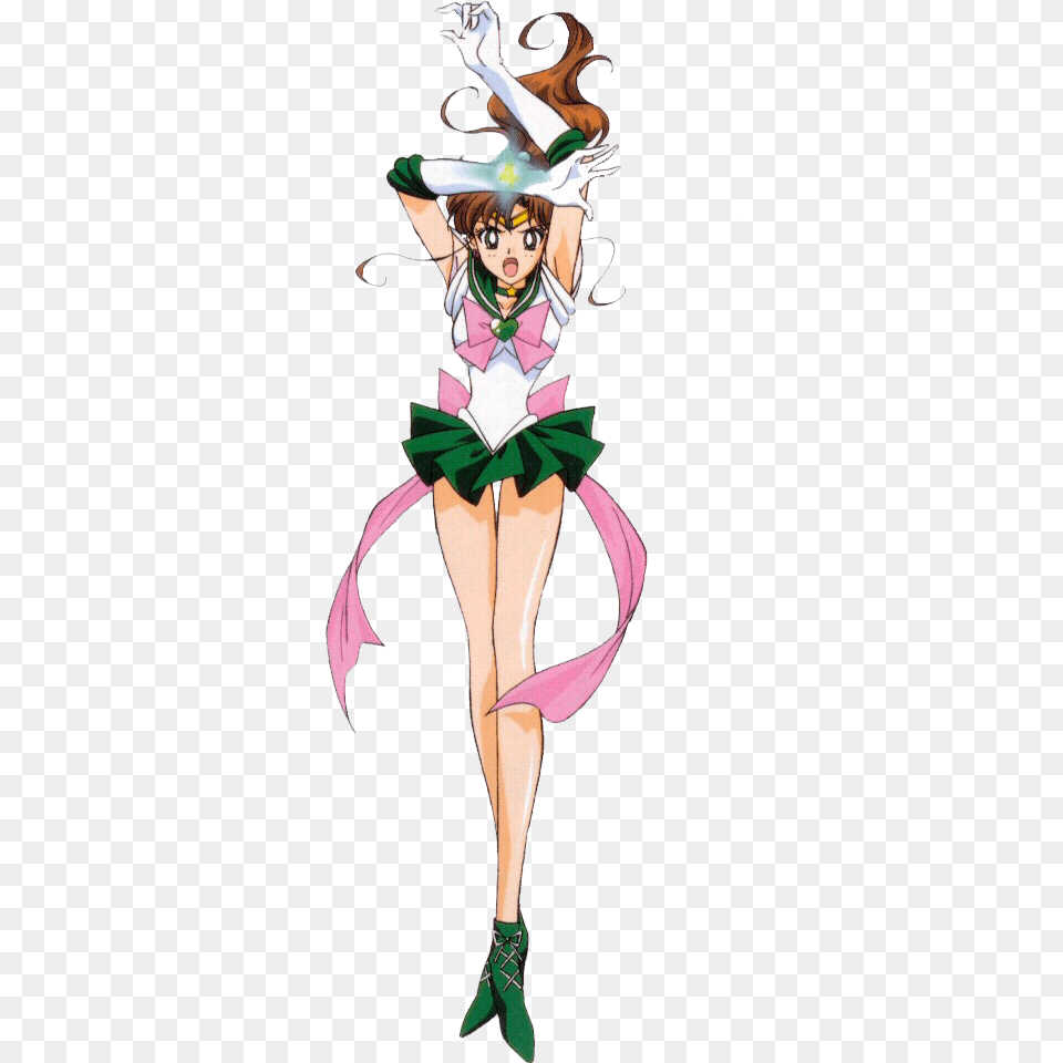 Jupiter Sailor Moon Characters, Book, Clothing, Comics, Costume Png