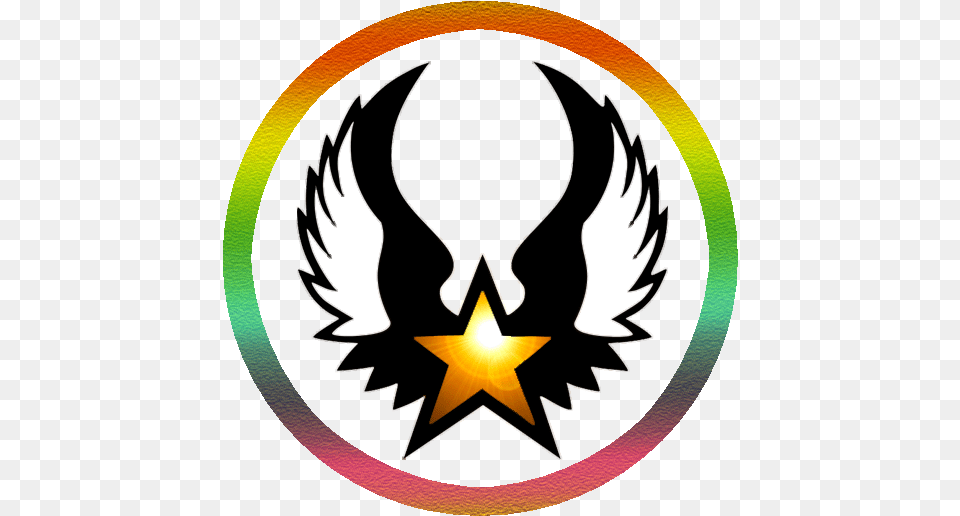 Jurado Premio Wclgbt Blue Star With Wings, Emblem, Symbol, Logo, Person Free Png Download