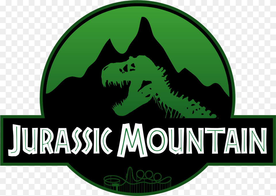 Jurassic Mountain Theme Park Logo Jurassic Park, Green, Animal, Dinosaur, Reptile Png