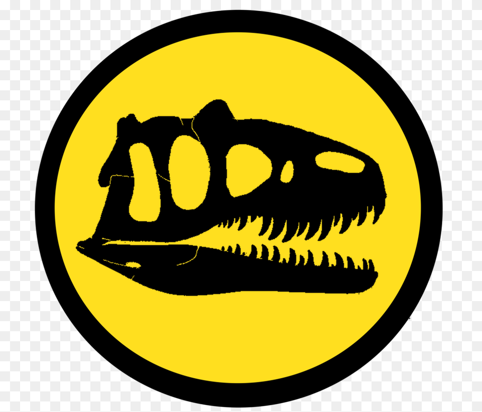 Jurassic Park Allosaurus Logo Dinosaur, Animal, Fish, Sea Life, Shark Png Image
