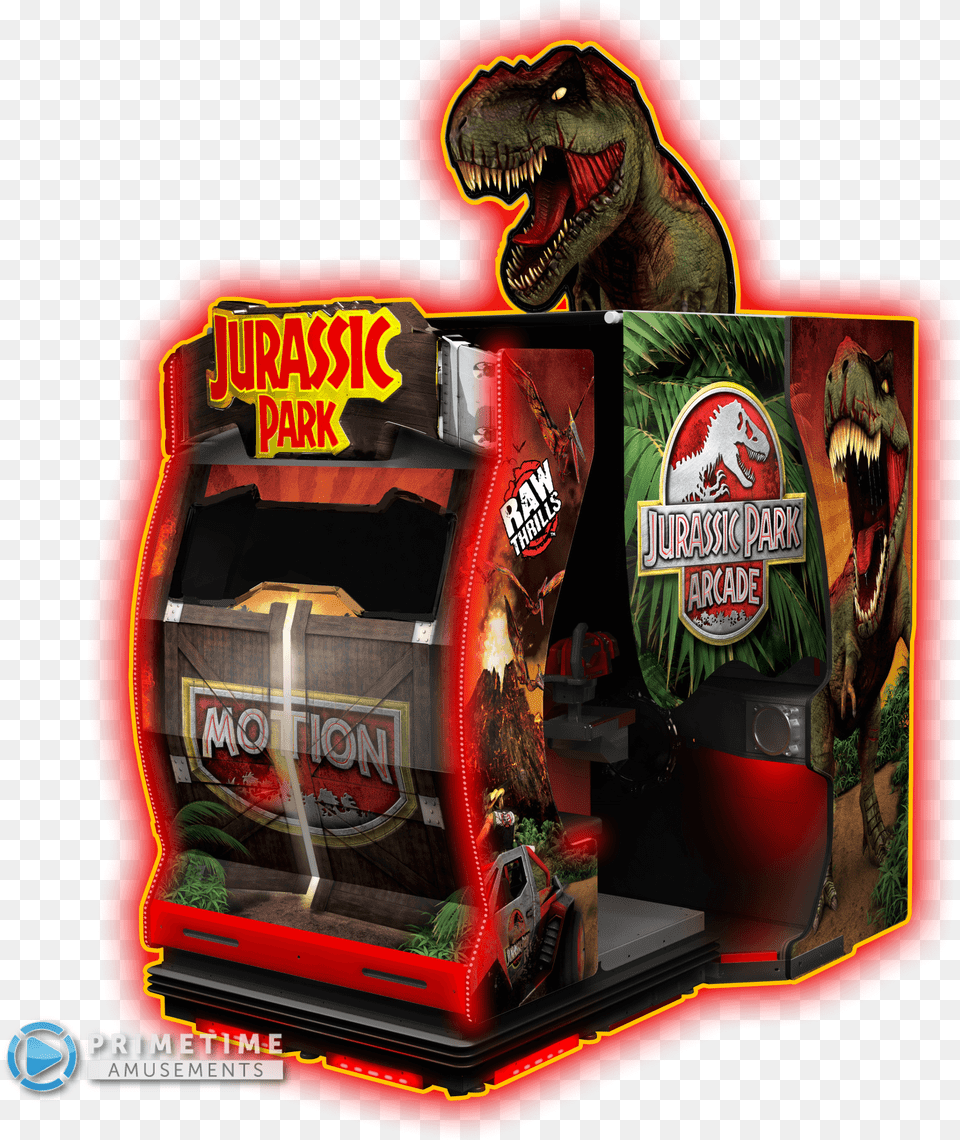 Jurassic Park Arcade Motion Deluxe Jurassic Park Arcade Game, Animal, Dinosaur, Reptile Png Image