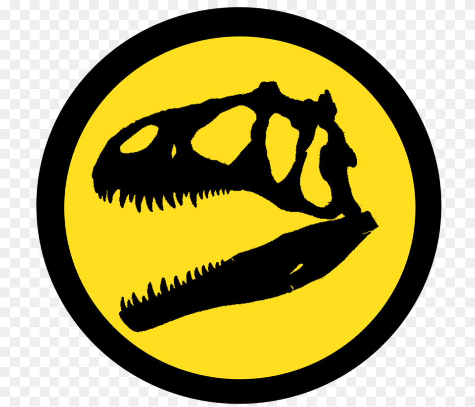 Jurassic Park Logo Allosaurus Whitei, Symbol, Animal, Dinosaur, Reptile Png Image
