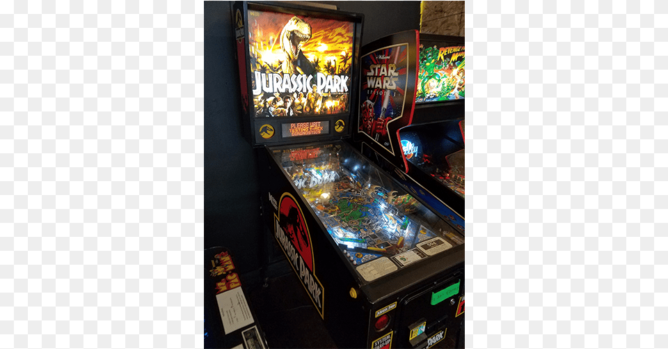 Jurassic Park Pinball Machine Jurassic Park, Arcade Game Machine, Game, Computer Hardware, Electronics Png