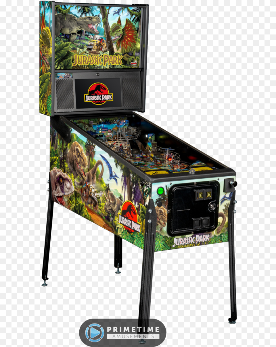 Jurassic Park Pro Pinball Machine Jurassic Park Pinball Stern, Arcade Game Machine, Game, Adult, Female Free Png