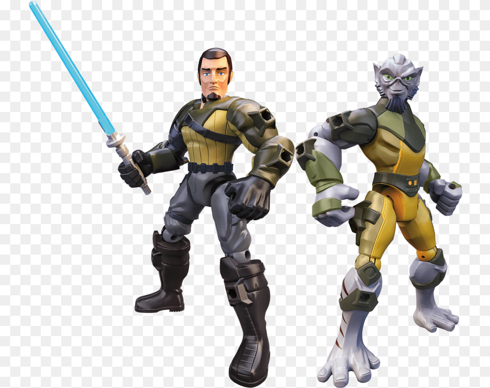 Jurassic Park U0026 Star Wars Rebels Hero Mashers Kanan And Zeb, Adult, Male, Man, Person Free Png Download