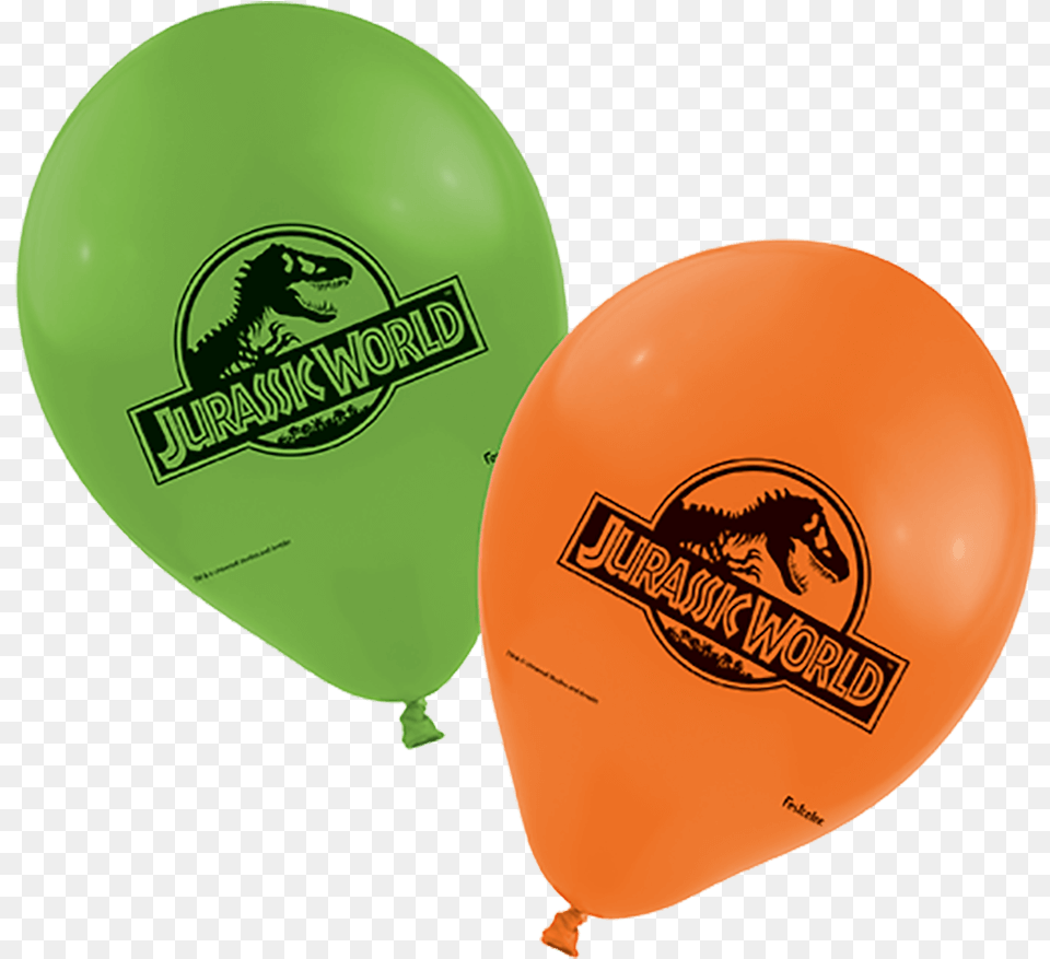 Jurassic Park World Festcolor Balao Jurassic World, Balloon, Clothing, Hat Free Png