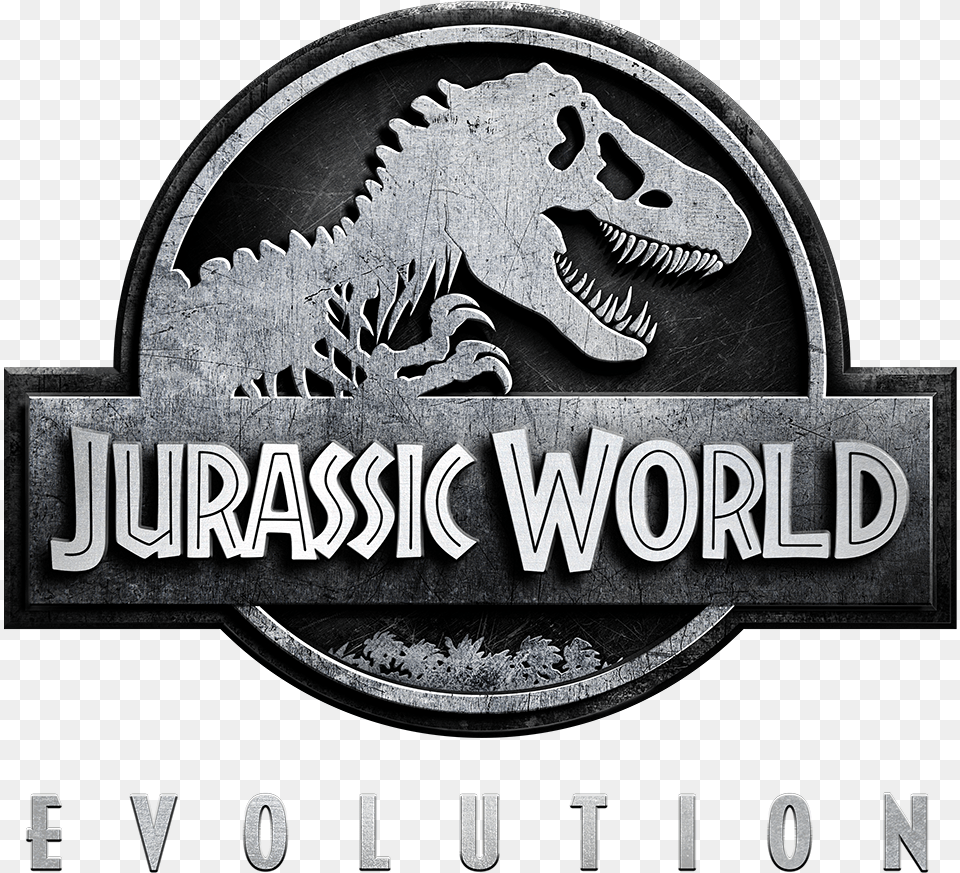 Jurassic World Evolution Logo, Animal, Dinosaur, Reptile, Emblem Png
