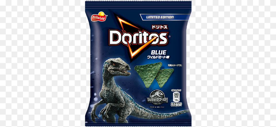 Jurassic World Limited Edition Blue Wild Meat Flavor Doritos Tortilla Chips Spicy Nacho Flavored Party, Animal, Dinosaur, Reptile, T-rex Free Png Download