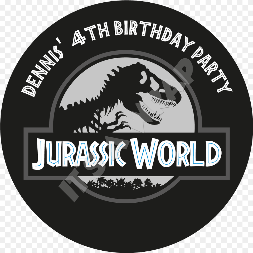 Jurassic World Party Box Stickers Label, Animal, Dinosaur, Reptile, Logo Free Transparent Png