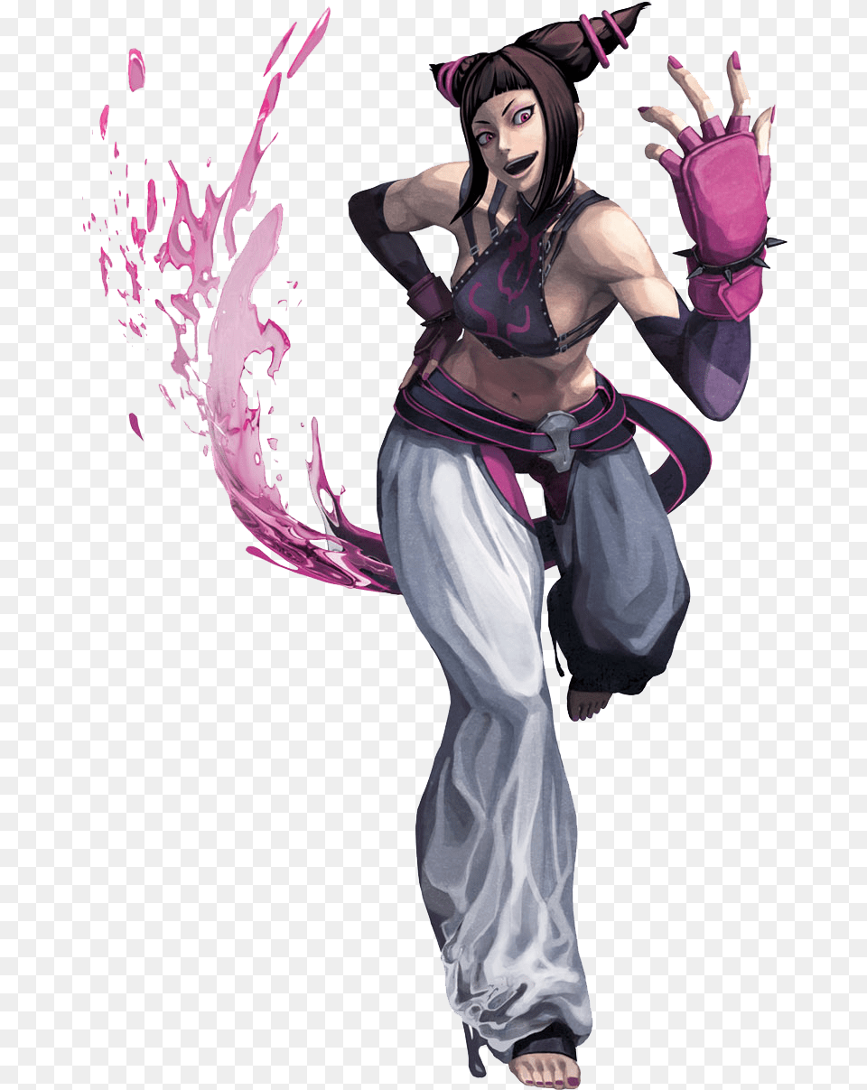 Juri Han Street Fighter, Adult, Purple, Person, Female Free Png