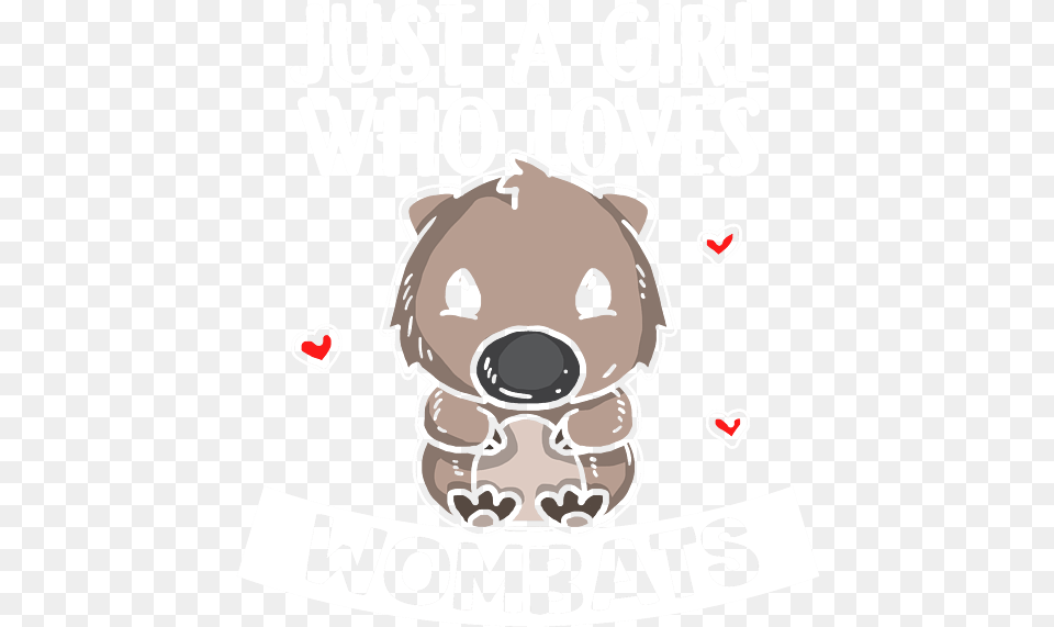 Just A Girl Who Loves Wombats Cute Wombat Costume Iphone Case Dot, Advertisement, Poster, Snout Free Png