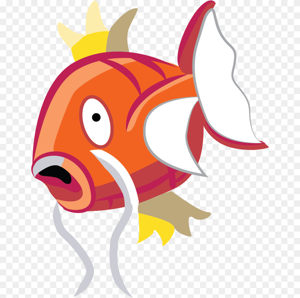 Just A Magikarp Vectorized From A Sprite Magikarp Sprite, Animal, Fish, Sea Life, Baby Png
