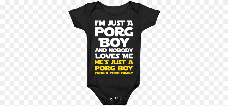 Just A Porg Boy Baby Onesy Iguana In Baby Clothes, Clothing, T-shirt, Shirt Free Png