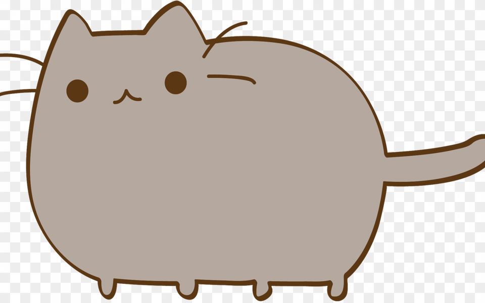 Just A Pusheen The Cat Lover Cute Stickers, Animal, Mammal, Bag Png Image
