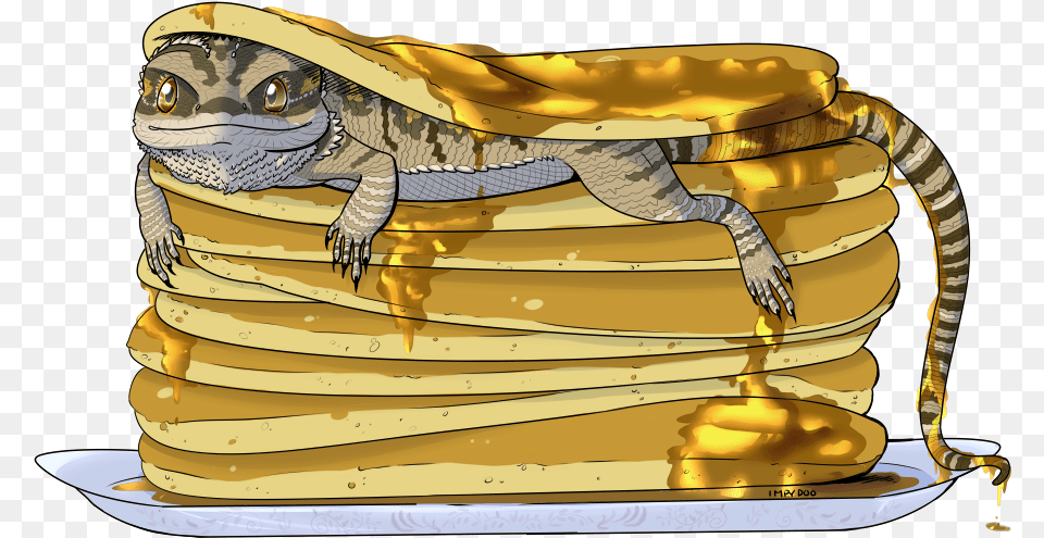 Just A Stack Of Pancakes Covered In Syrup Bearded Dragon Pancake, Treasure, Accessories, Bag, Handbag Free Transparent Png