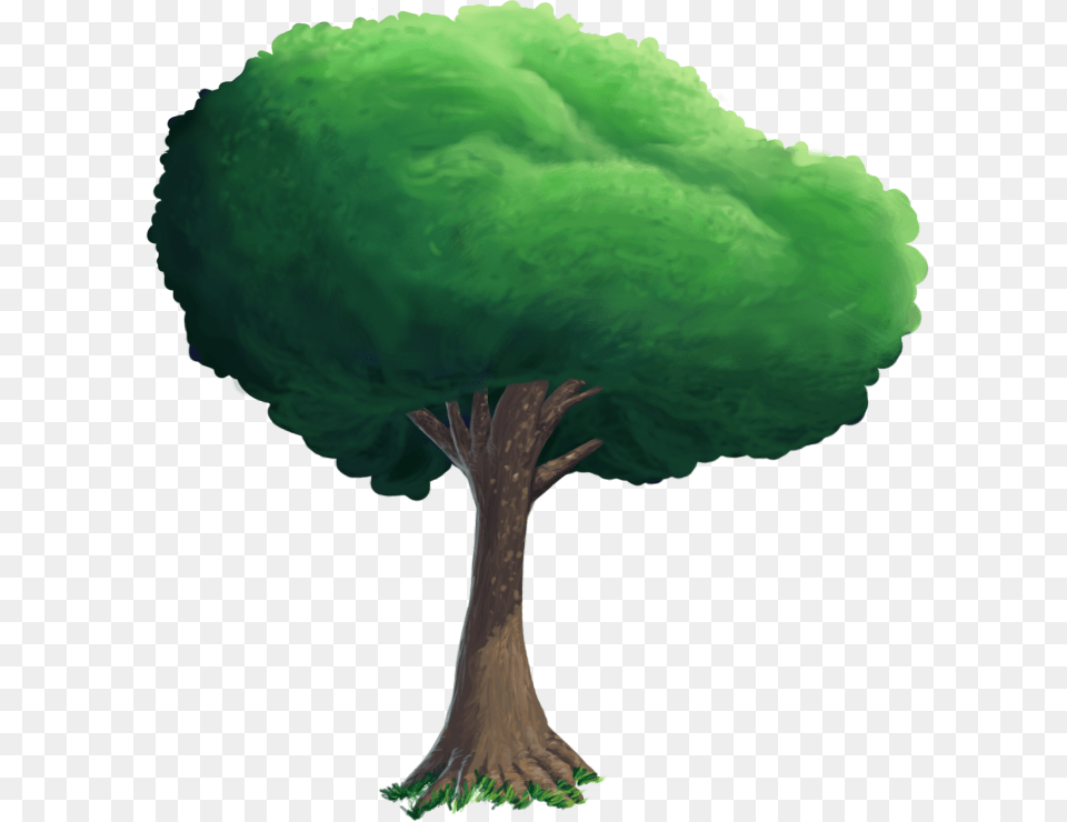 Just A Tree I Was Working On By Znake13 Tree In Game, Green, Plant, Tree Trunk Png Image